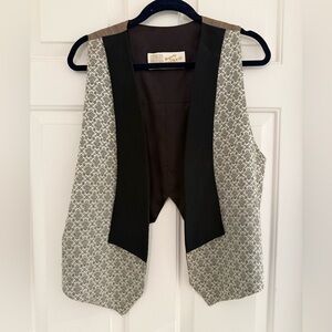 Vintage Haggerty Art Wear fleur-de-lis unstructured Vest